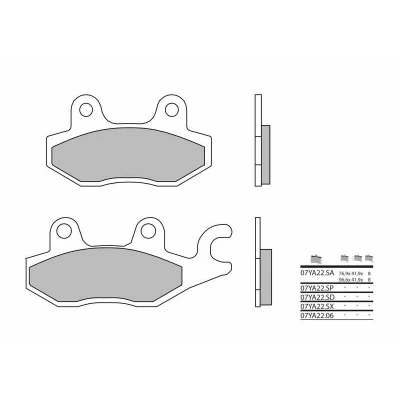 Kép: BREMBO Street Carbon Ceramic fékbetétek 07YA2206