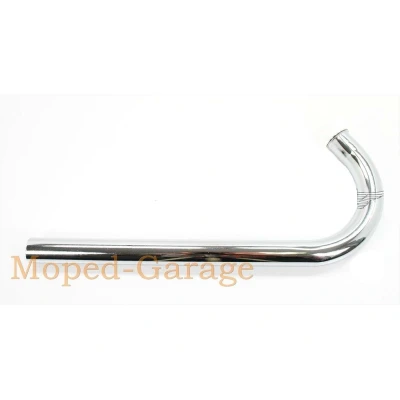 Kép: Kipufogó csonk csatlakozó 28mm teljes hossz kb. 380mm magasság 160mm Miele K 50, DKW, Göricke, Gritzner, KTM, Hercules MP 4 számára