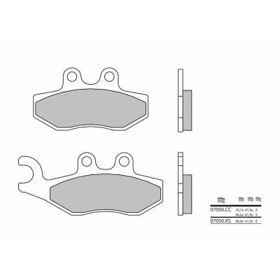 Kép: BREMBO robogó szén kerámia fékbetétek 07056
