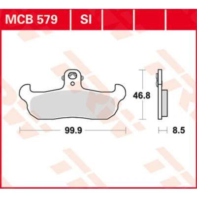 Kép: TRW Organic Allround MCB579 Fékbetét
