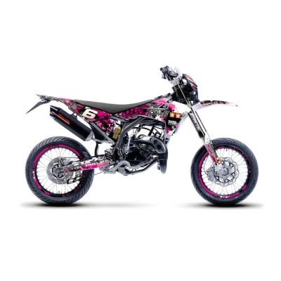 Kép: Grafikai készlet Fantic XM 50 2017 2022 rózsaszín / fekete