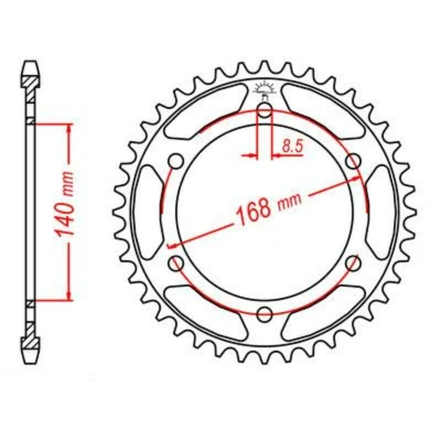 Kép: JTSPROCKETS JTR6.47 Lánckerék