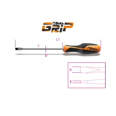 Kép: BETA laposfejű csavarhúzó 5,5x100mm