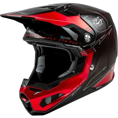 Kép: FLY RACING Formula Smart Carbon Legacy Sisak Piros Szén/ Fekete