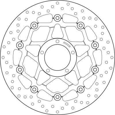 Kép: BREMBO Oro lebegő féktárcsa 78B40878