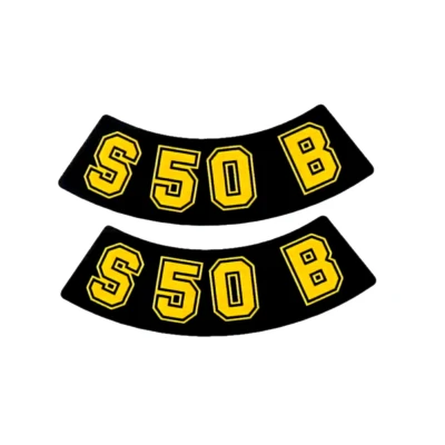 Kép: Matrica (x2) S50 B fekete / sárga Simson