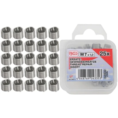 Kép: Menetbetétek BGS M7 x 1,0 mm 25 db.