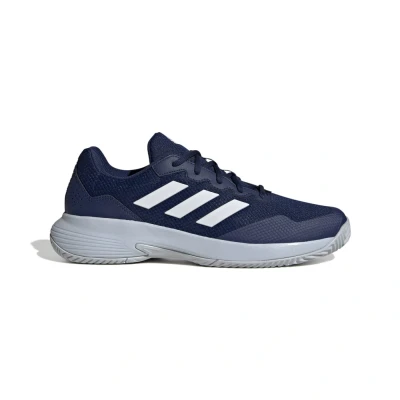 Kép: adidas Performance Gamecourt 2 Salakpályás teniszcipők, Méret: 45 1/3, Dark blue/footwear white/halo blue Textil/szintetikus anyagok