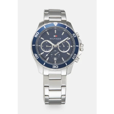Kép: Tommy Hilfiger Kronográf óra silvercoloured/blue, Méret: One Size, Silver coloured/blue