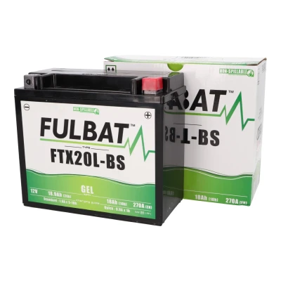 Kép: Fulbat FTX20L BS GEL zselés akkumulátor