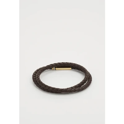 Kép: BOSS ARES Karkötő brown/goldcoloured, Méret: One Size, Brown/gold coloured