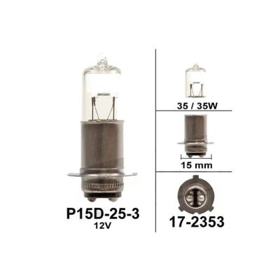 Kép: Fényszóró izzó Flosser 12V 35/35W P15D 25 3