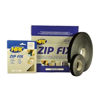 Kép: HPX Hook Zip Fix Fekete 20mm x 5m