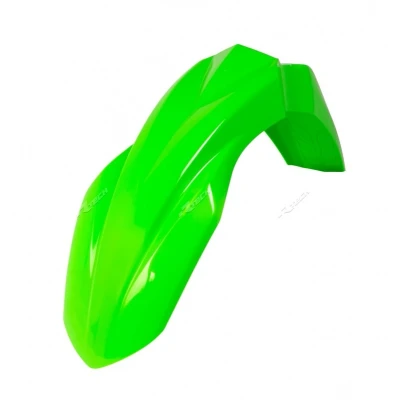 Kép: RACETECH első sárvédő neon zöld Kawasaki