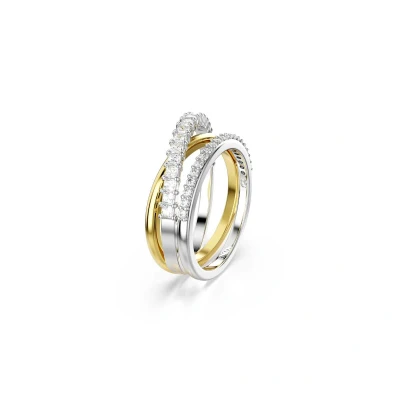 Kép: Swarovski Hyperbola 3 BAND Gyűrű, Méret: 52, White