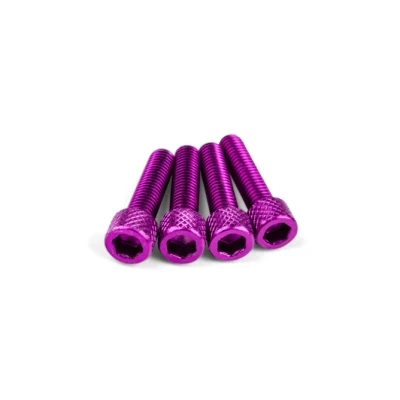 Kép: Szívócsavar készlet M6x25mm alumínium lila (x4)