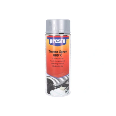 Kép: Presto 600C ig hőálló ezüst metál festék spray 400ml