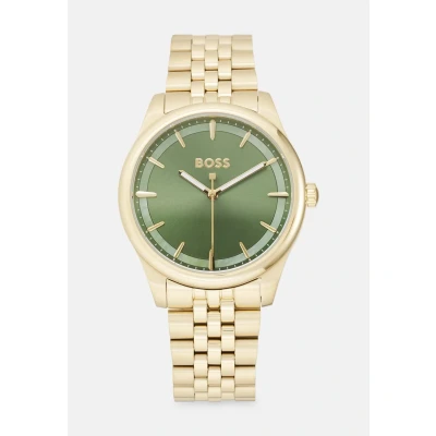 Kép: BOSS Graceful Óra goldcoloured/green, Méret: One Size, Gold coloured/green