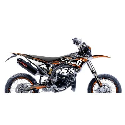 Kép: Grafikai készlet Fantic XM 50 2017 2022 Stage6 narancs