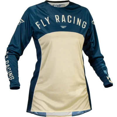 Kép: FLY RACING Lite Női Mez Tengerészkék/Bézs