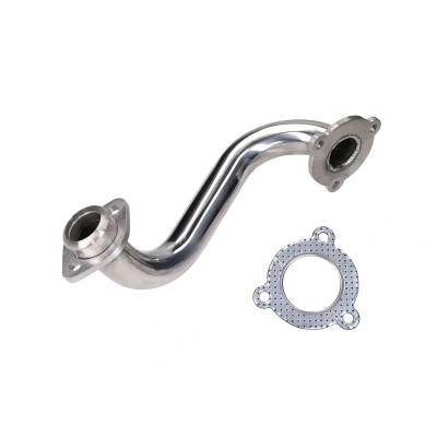 Kép: Rozsdamentes acél fojtatlan kipufogócsonk Aprilia SX, RX, Derbi Senda, DRD, X Treme, SM, Gilera RCR, SMT