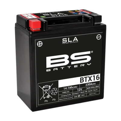 Kép: Akkumulátor SLA BS BTX16 12V 14,7Ah