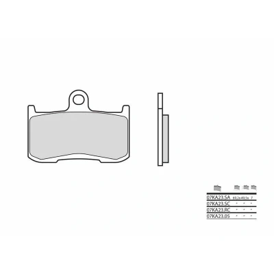 Kép: BREMBO Street Carbon Kerámia Fékbetétek 07KA2305