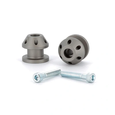 Kép: V PARTS M6x1 Alumínium Csúszóbetét Titánium Megjelenésű
