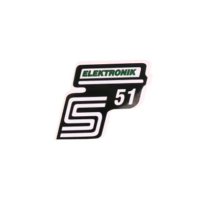 Kép: Matrica S51 Elektronik zöld Simson