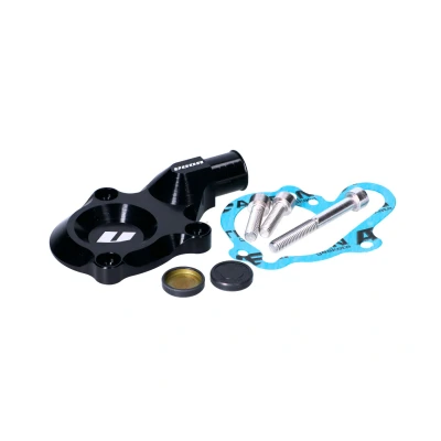 Kép: Fedél vízpumpa VOCA CNC fekete Minarelli AM6, Generic, KSR Moto, Keeway, Motobi, Ride, CPI, 1E40MA 1E40MB,