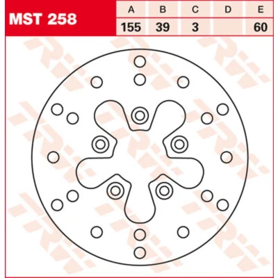 Kép: TRW Féktárcsa 155mm 3mm MST258