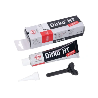 Kép: Dirko HT szilikon fekete 60C és 315C között 70ml