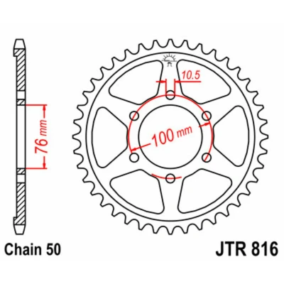 Kép: JTSPROCKETS JTR816.44 Lánckerék