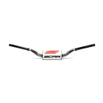 Kép: SCAR O² 28.6mm Mini 65/85 Alacsony kormány Grafikus Szín Fekete és tartozékai Motor