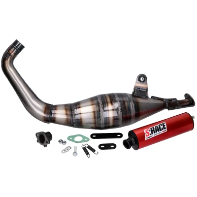 Kép: Kipufogó MVT S Race 70 80ccm a Derbi EBE, EBS, D50B modellekhez
