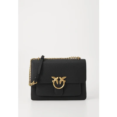 Kép: Pinko LOVE SOFT BIG Pelle Bottalata Keresztpántos táska, Méret: One Size, Black
