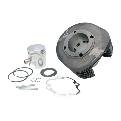 Kép: Polini sport öntöttvas hengerszett 225cc 18mm es csapszeg Ape P501, P601, Vespa Car