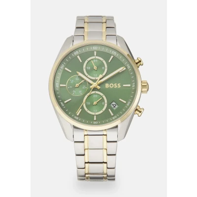 Kép: BOSS Grand TOUR Ladies Kronográf óra silvercoloured/green, Méret: One Size, Silver coloured/green