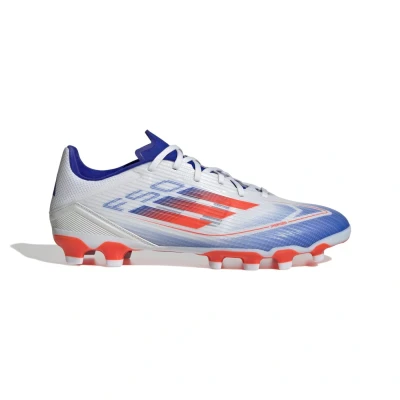 Kép: adidas Performance F50 League MG Stoplis futballcipő, Méret: 46 2/3, Footwear white/solar red/lucid blueCipő