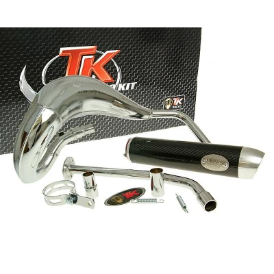 Kép: Turbo Kit Bufanda RQ kipufogó króm Yamaha DT50 (03 ), MBK X Limit Malaguti