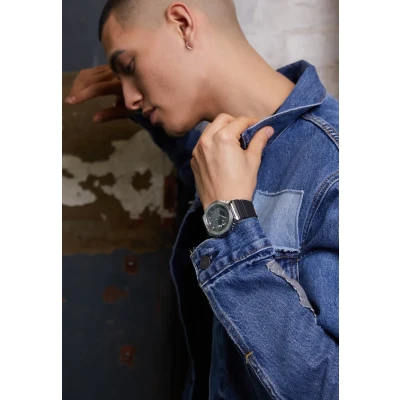 Kép: G SHOCK Metal Series GM2100 Unisex Kronográf óra, Méret: One Size, Black/grey