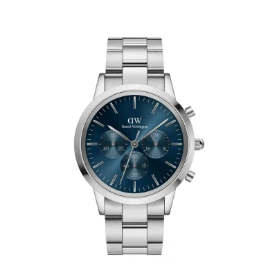 Kép: Daniel Wellington Iconic LINK Arctic Kronográf óra silvercoloured, Méret: 42, Silver coloured