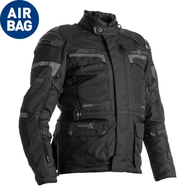 Kép: RST Adventure X Légzsák Bélésű Textil Dzseki Fekete Méret S