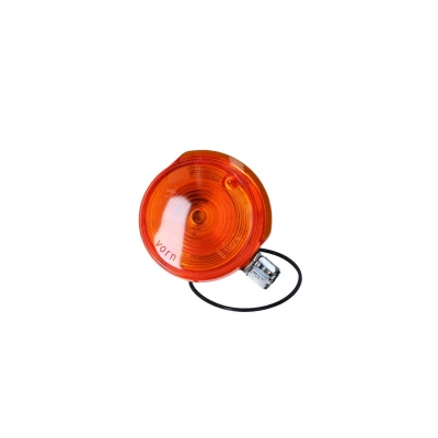 Kép: Mutató elülső 80mm narancssárga, krómozott zárókupak Simson S50, S51, S70, SR50, SR80 modellekhez