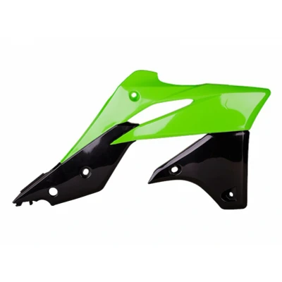 Kép: POLISPORT Hűtőburkolatok OEM Szín Zöld/Fekete Kawasaki KX250F
