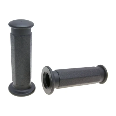 Kép: Domino 1934 Piaggio stílusú octagonal fekete 114mm gumi kormánymarkolat szett