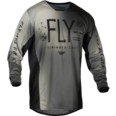 Kép: FLY RACING Kinetic Prodigy Ifjúsági Mez Fekete/Világosszürke