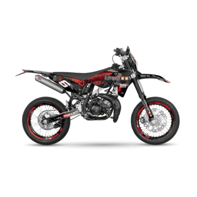 Kép: Grafikai készlet Sherco SM R 50 2018 után Stage6 piros / fekete