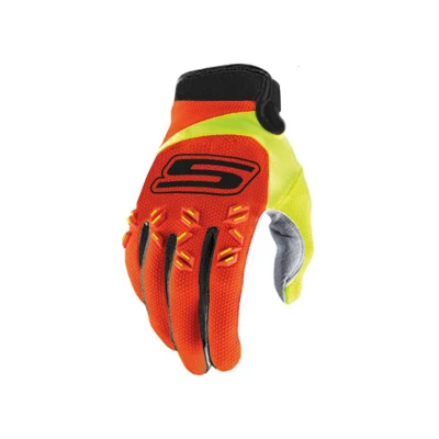 Kép: Kesztyű MX S Line homologizált, narancssárga / fluor sárga XL méret