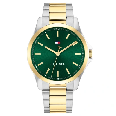 Kép: Tommy Hilfiger Bruce Óra silvercoloured/goldcoloured/green, Méret: One Size, Silver/coloured/gold/coloured/green
